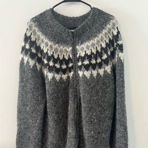 Handknitting Association of Iceland Sweater XL Zip Up